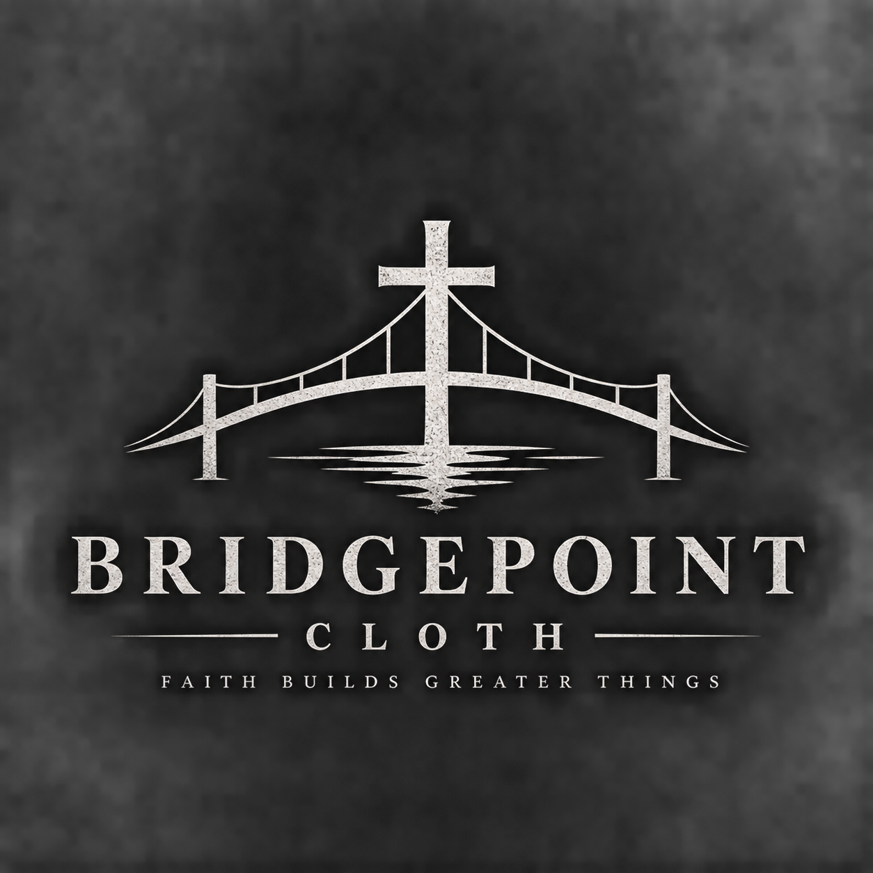 Bridgepoint Cloth logo — a cross rising from a bridge